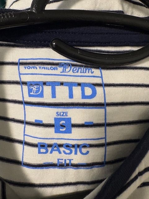Tom Tailor T-shirt: T-Shirt Damen, Grösse S, Basic Fit, blau weiss Tom Tailor – Usato da Pfäffikon ZH venduto da GZHDZV 3