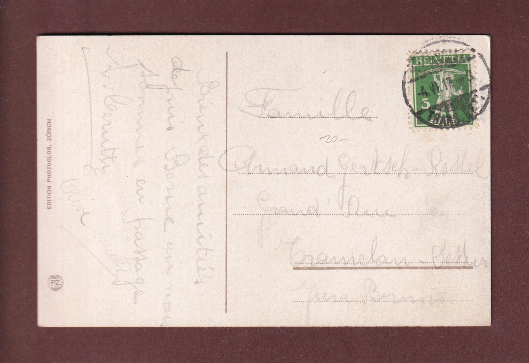 Cartoline postali: BERN - Parlamentsgebäude - 1917 – Usato da Pully venduto da nicecards-shop 1