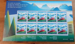 Briefmarken Bogen 150 Jahre Rigi Bahnen neuwertig