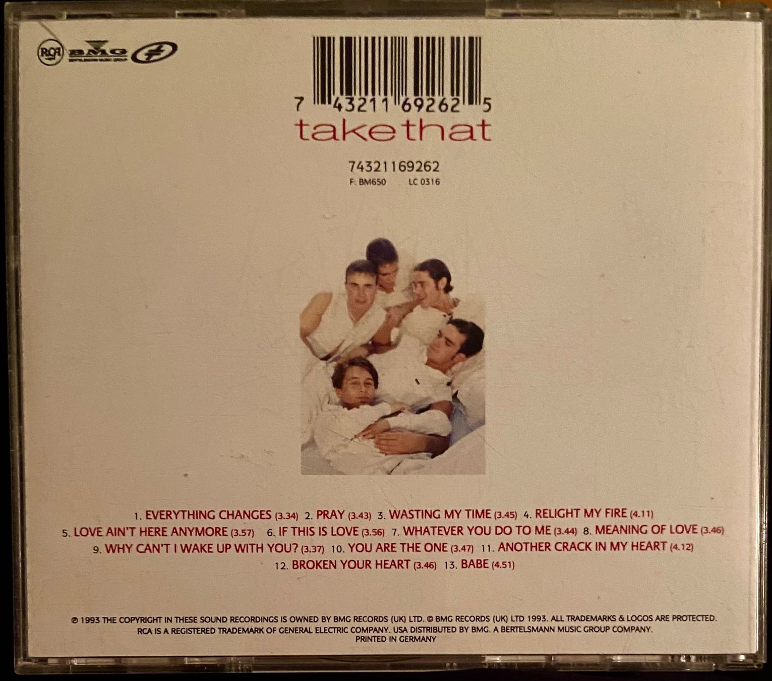 CDs: Take That – Everything Changes CD – D'occasion à Luzern par lyc_fmg7 1