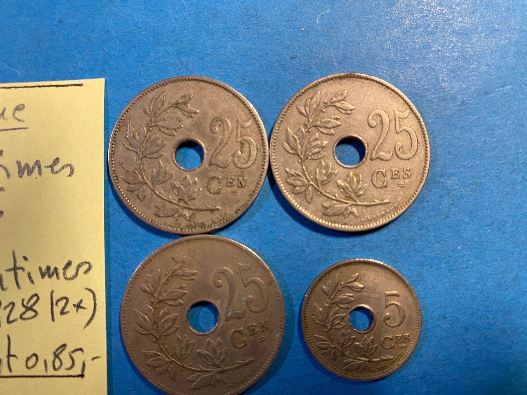 Tutti le monete: BELGIQIUE : 5 + 25 CENTIMES – Usato da genève venduto da GEnumist 1