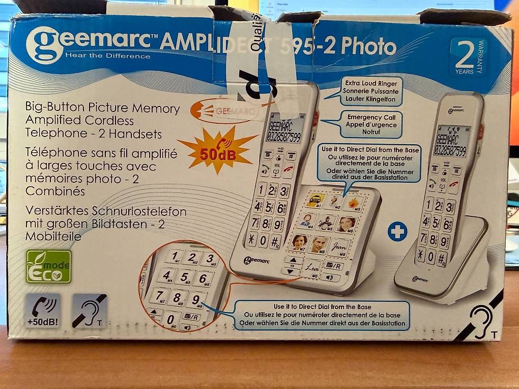 Telefone: Telephone sans fil amplifié  – Gebraucht aus paudex von Jdali 2