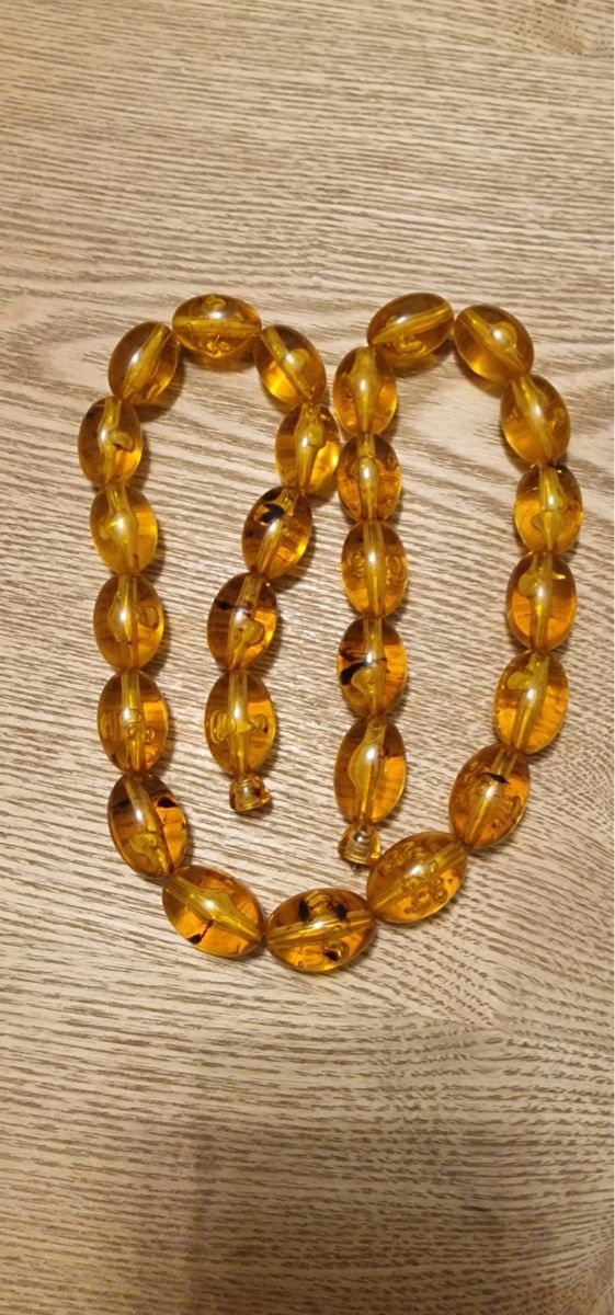 Catenine: Bernstein-Kette, vintage Stil Hoingfarben – Usato da St. Gallen venduto da mania03
