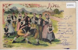 Souvenir des Alpes - Hosenlupf - Litho 1899