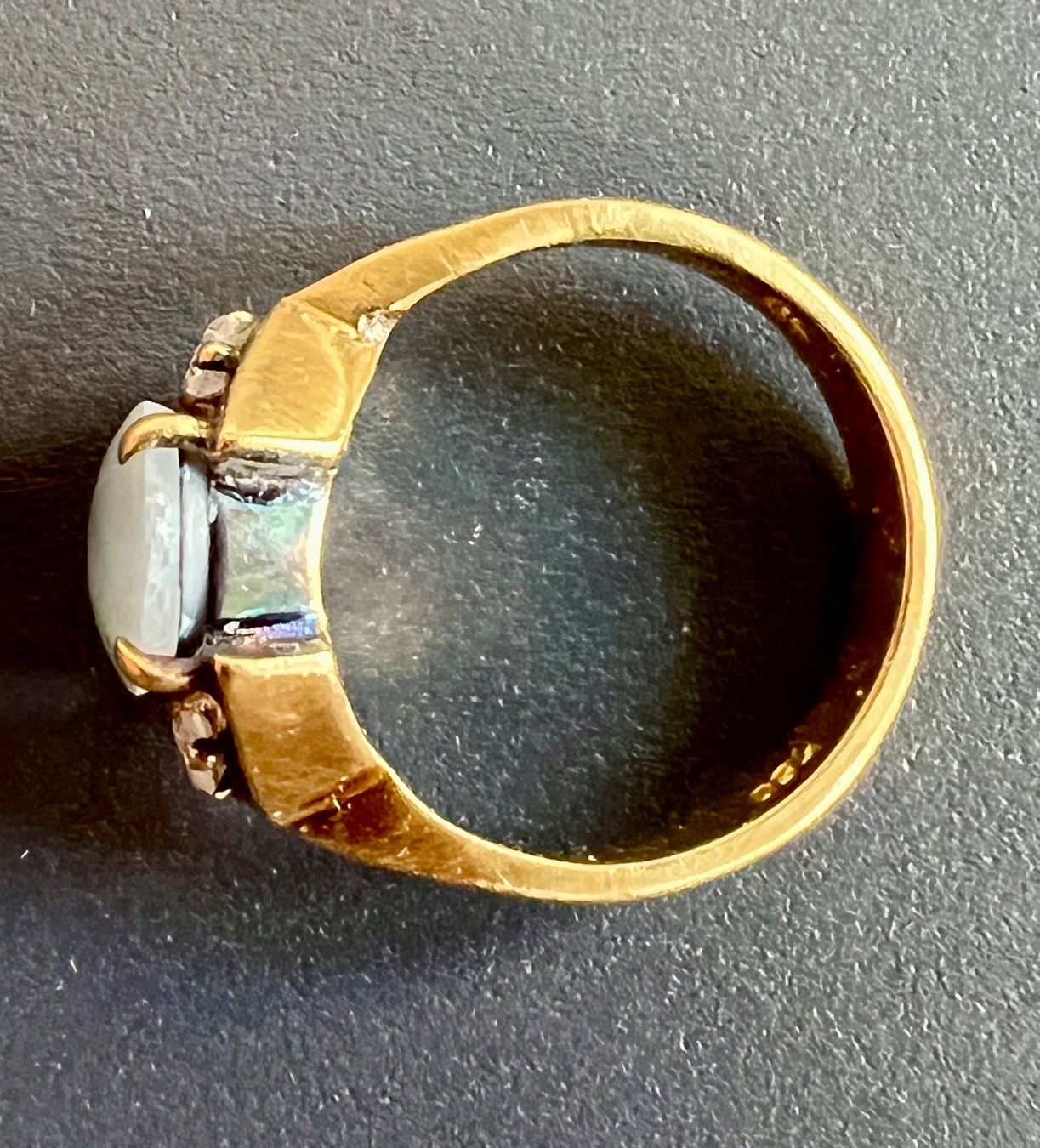 Bagues: Gold-Ring 18 K mit Opal und Zirkonia – D'occasion à Chur par Penting1935 5