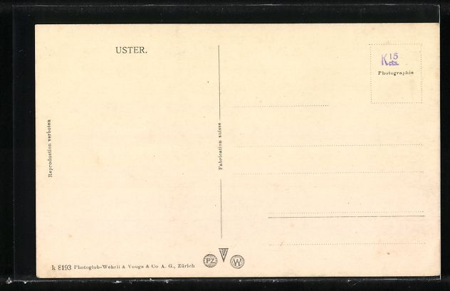 Cartes postales: AK Uster, Kirche mit Umgebung – D'occasion à Berlin par bartko-reher 1
