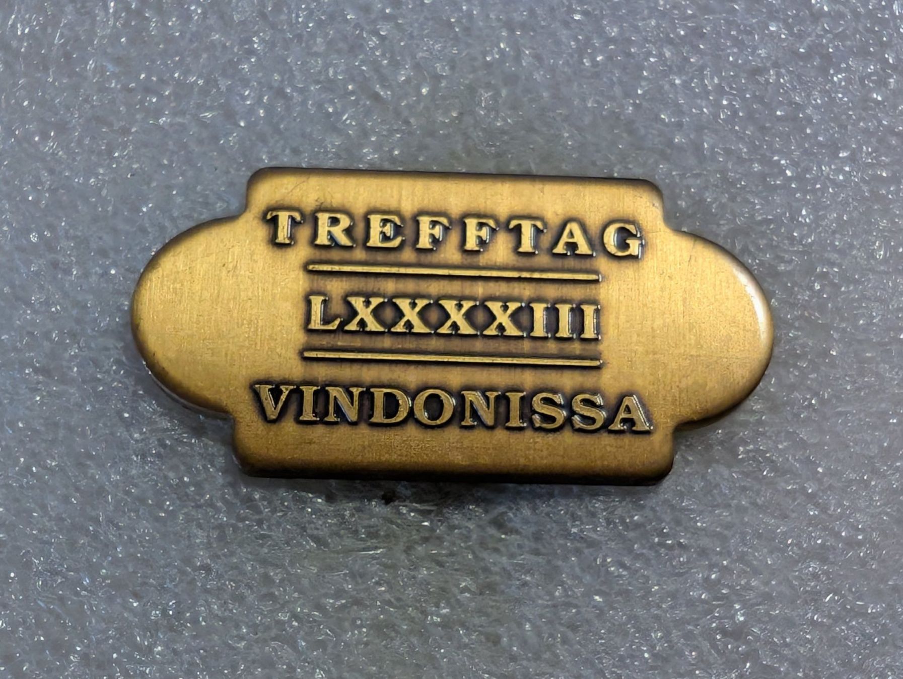 Plaketten & Abzeichen: Ansteckpin 175: Trefftag Vindonissa – Gebraucht aus Oppligen von Pin-Fall-Shop