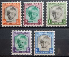 Luxemburg Kat. 240-244 * 1924 Kat. 60 Euro