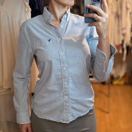 🤍 Hochwertiges gestreiftes Unisex-Hemd im zeitlosen Stil 🤍