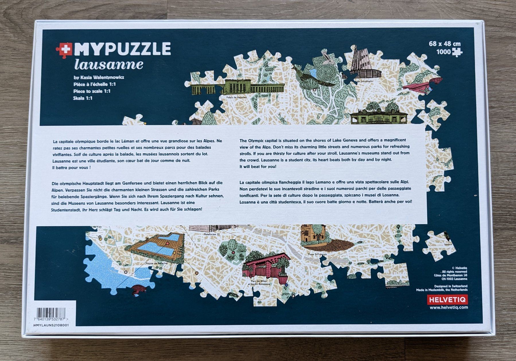 Puzzle: Puzzle Lausanne Vaud Suisse – Usato da Orsieres venduto da IndianaJones50a 1