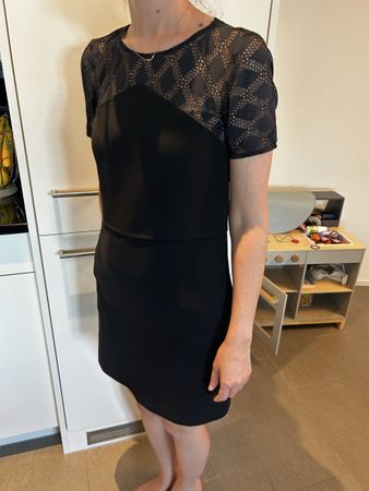 Maje Etuikleid 34 schwarz/navy 