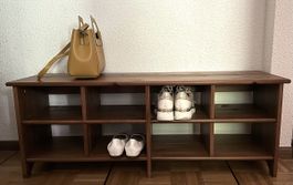 Sitzbank mit Schuhregal – 8 Fächer | stabil & praktisch