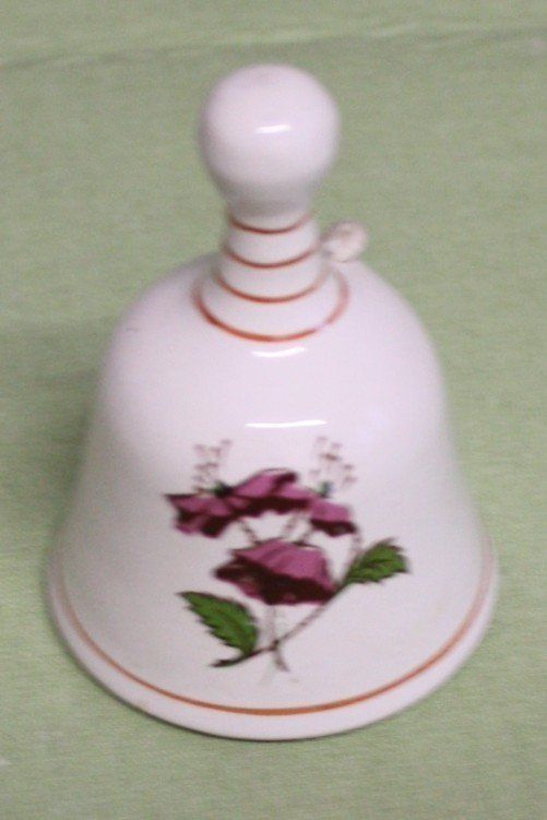 Campanacci mucche: Glocke Keramik weiss - rot – Usato da Flüelen venduto da Diversicum-Shop 1