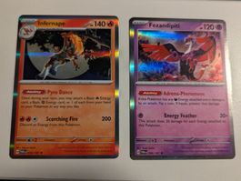 Pokemon Infernape Fezandipiti  TWM EN Holo Cards 33 96 / 167