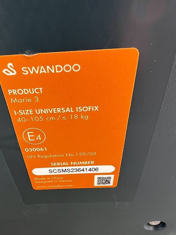 Seggiolini per auto: Kindersitz Swandoo Marie 3 i-size – Usato da Gränichen venduto da Paihia_86 1