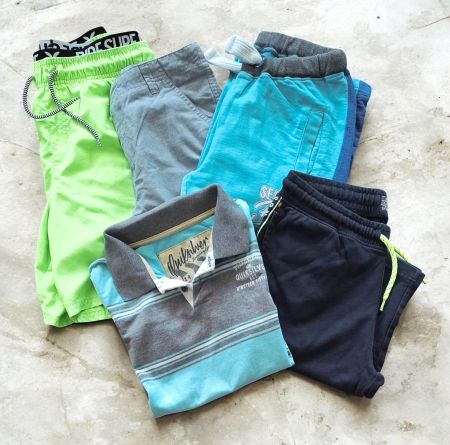 196 – 5 pièces garçon (Quiksilver…) 164-176 (13-16 ans)