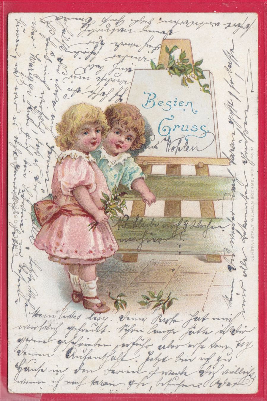 Ansichtskarten: BESTEN GRUSS - AUS WOHLEN, 2.10.1899 – Gebraucht aus Oberrieden von Gebirgsstelze