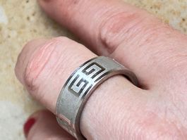 Herrenring Edelstahlring mit GG Gr. 63 (20)
