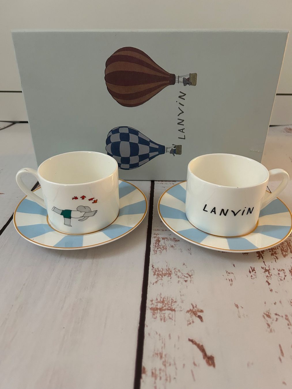 Set di piatti: LANVIN Espresso Tea Cup & Saucer Set 2 Pieces – Nuovo (secondo la descrizione) da Zürich venduto da Ferienan