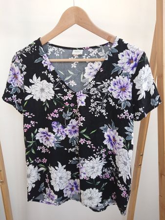 Damen T-Shirt Jacqueline de Yong Gr. 34 Schwarz fast wie neu