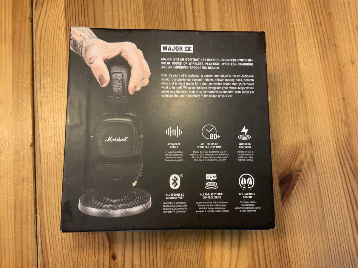 Marshall Kopfhörer: Marshall Major IV Kopfhöhrer Bluetooth Schwarz – Neu (gemäss Beschreibung) aus Ostermundigen von Bolette 7