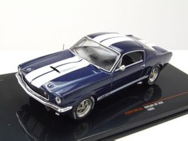 Ford Mustang Shelby GT 350 1965 dunkelblau / weiss      1:43