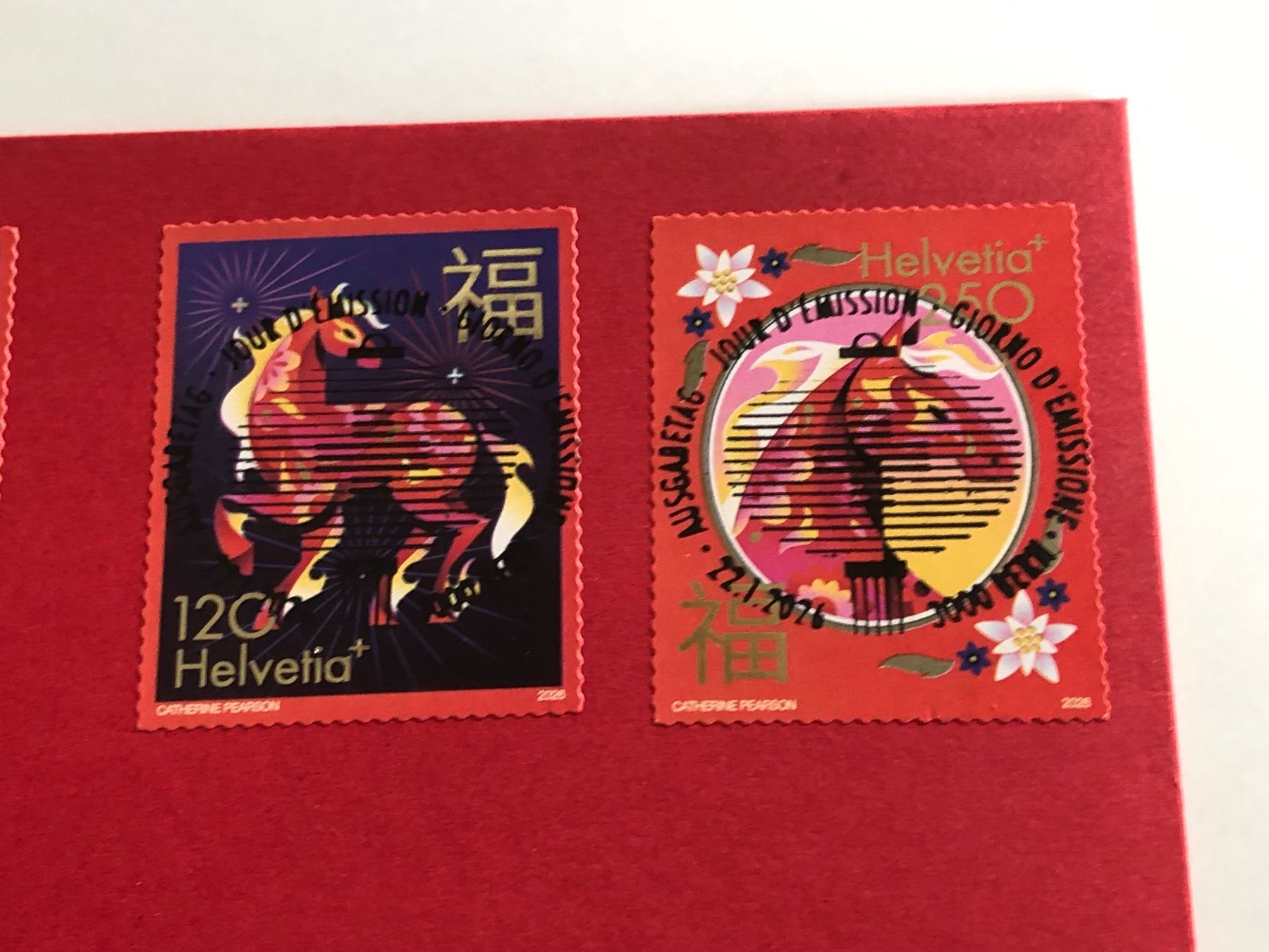 Alle Briefmarken: Jahr des PFERDES - seltener Combi-FDC – Gebraucht aus Lufingen von Rac0 1