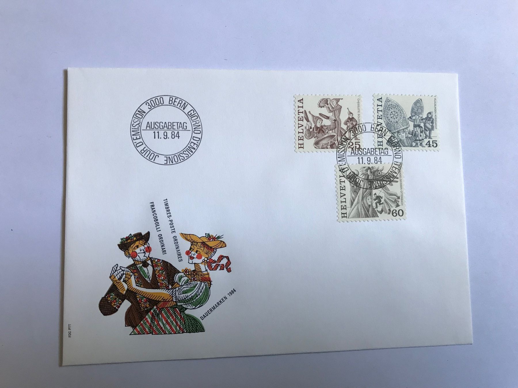 Tutti i francobolli: FDC sonderpostmarken 11.9.1984 – Usato da liestal venduto da makai05