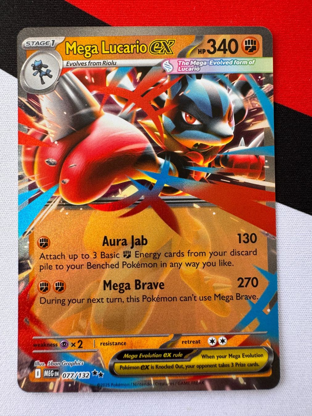 Pokémon Carte collezionabili: Pokémon TCG - Mega Lucario ex (MEG077) Mega Evolution EN – Nuovo (secondo la descrizione) da Oberwil BL venduto da Chelsea26
