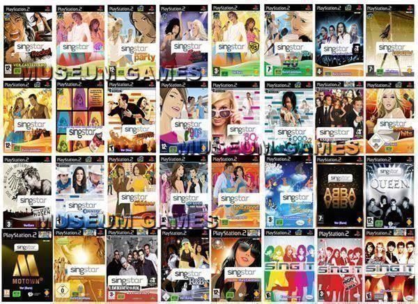 Sony Spiele: 4x Singstar Spiel + Mikrofone - PS2 – Gebraucht aus Pambio Noranco von Pol69 4