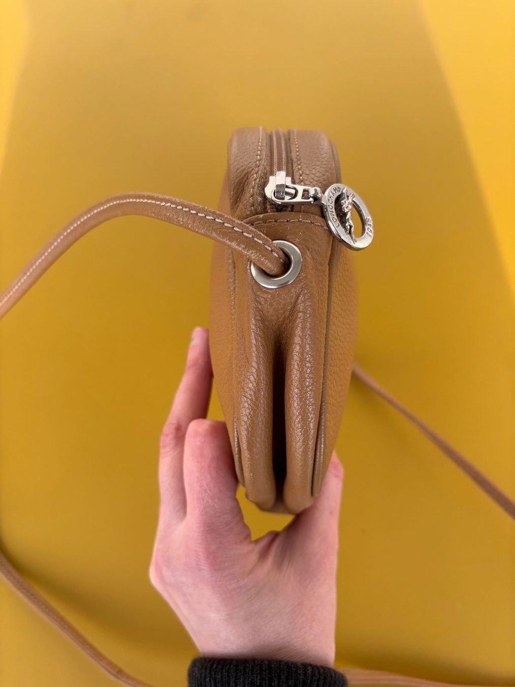 Longchamp Borse da donna: LONGCHAMP Ledertasche beige – Usato da Winterthur venduto da Frau_Schwalbe 1