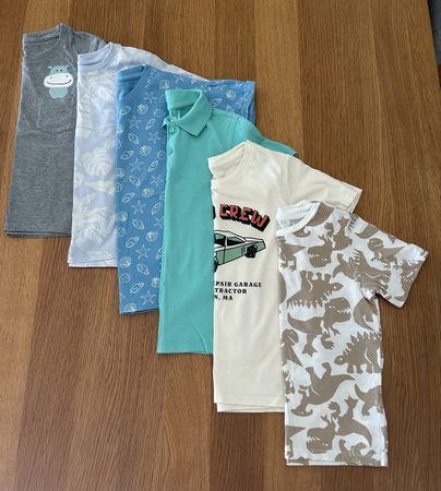 6 Kinder T-Shirts Grösse 110/116
