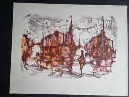 KÜNSTLER  ? LITHOGRAPHIE SIGNIERT NUMMERIERT