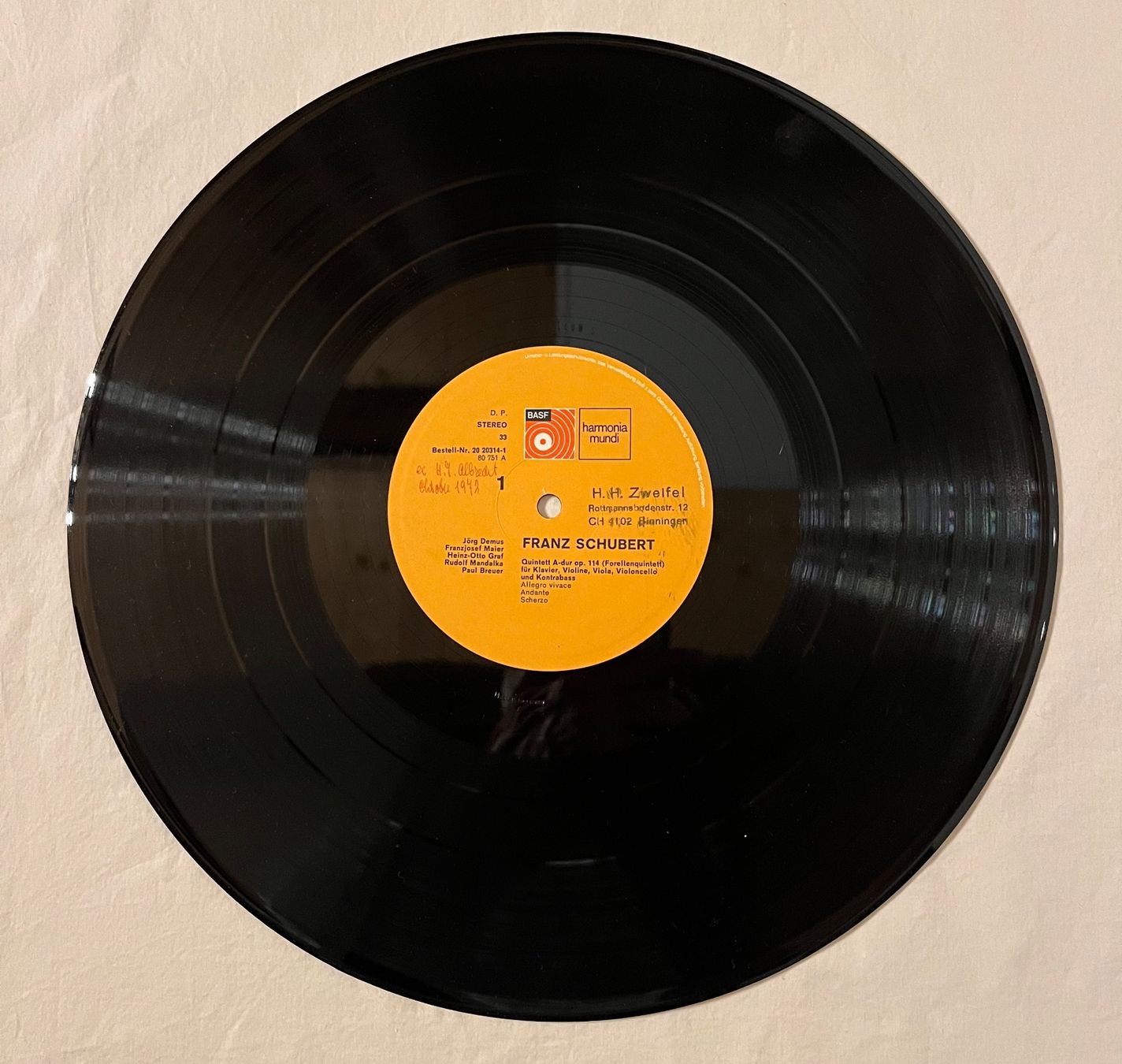 Dischi in vinile: Franz Schubert - Forellen-Quintett – Usato da Muttenz venduto da Golden_Times 5