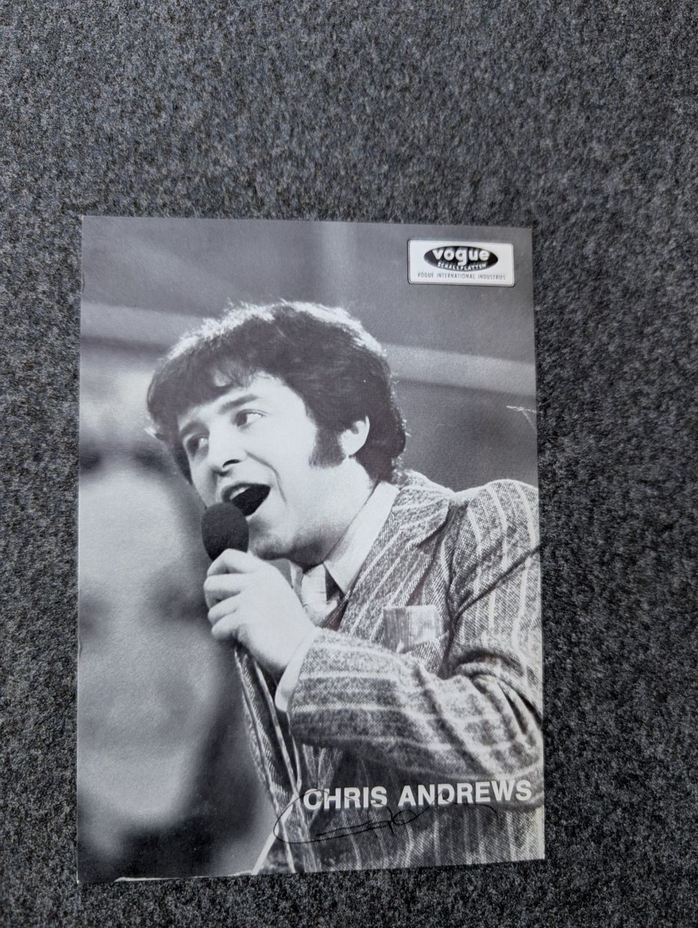 Autografi: Chris Andrews, handsigniert – Usato da Buchs ZH venduto da Fussballfredi