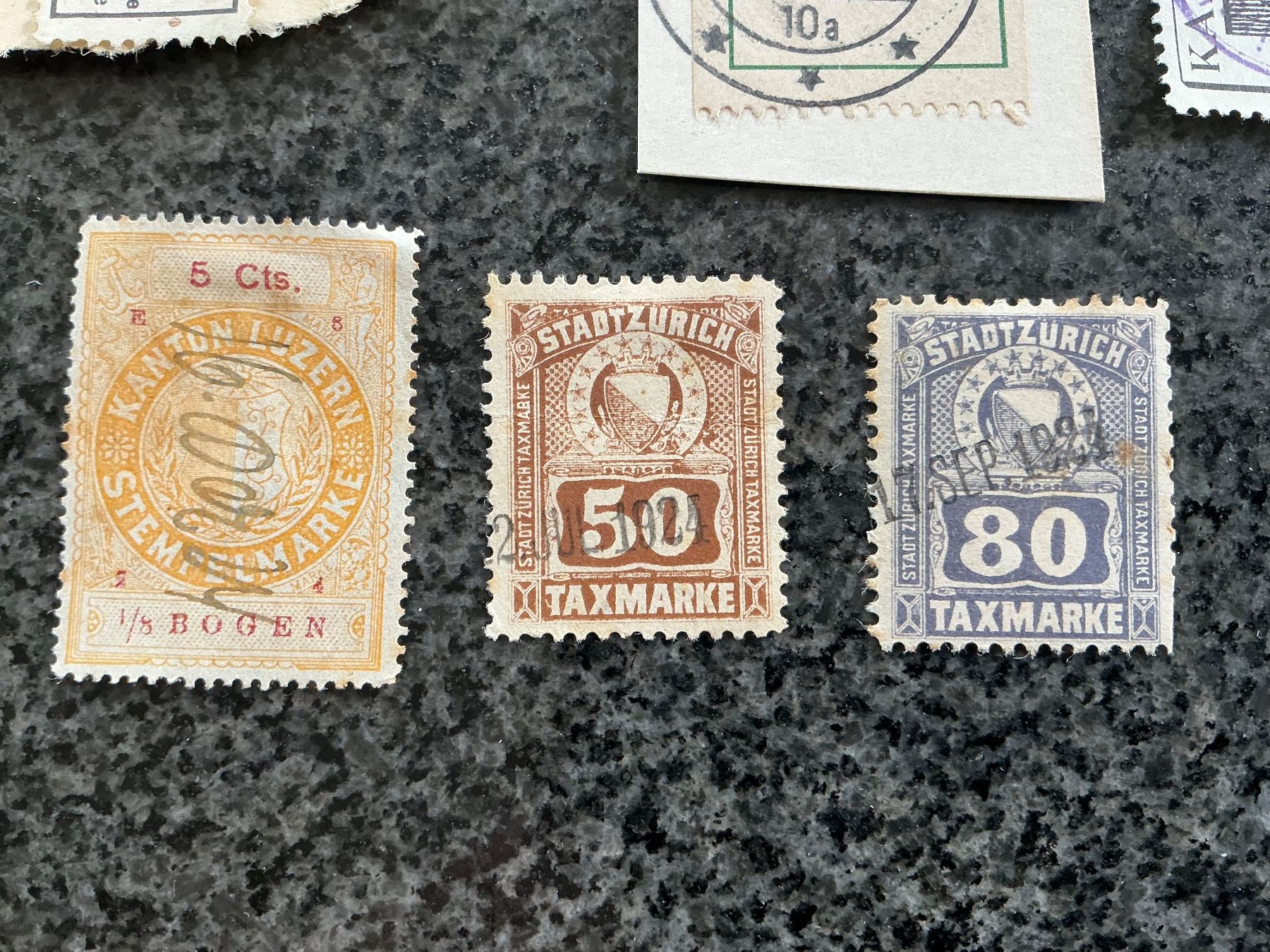 Tutti i francobolli: verschiedene alte Taxmarken – Usato da Jona venduto da Jancy60 1