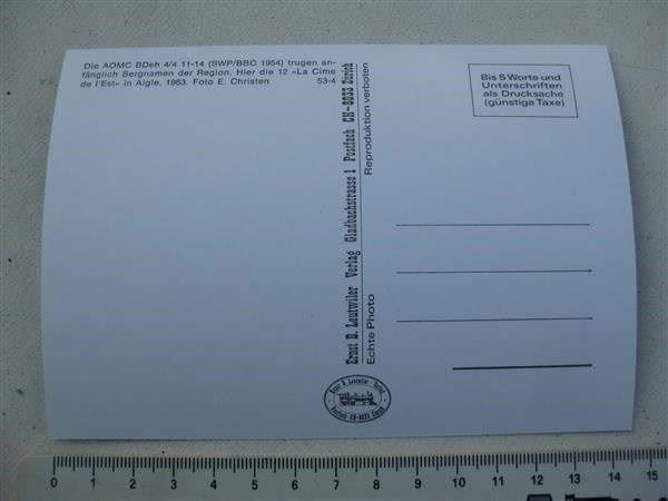 Cartoline postali: AK Aigle Ollon Monthey Champery – Usato da Malters venduto da Marosko 1