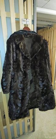 Manteau en Vizon Brun