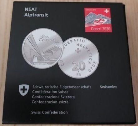 Tutti le monete: Pièce de 20.- Ceneri 2020 swissmint – Usato da Martigny venduto da mim_lk7x