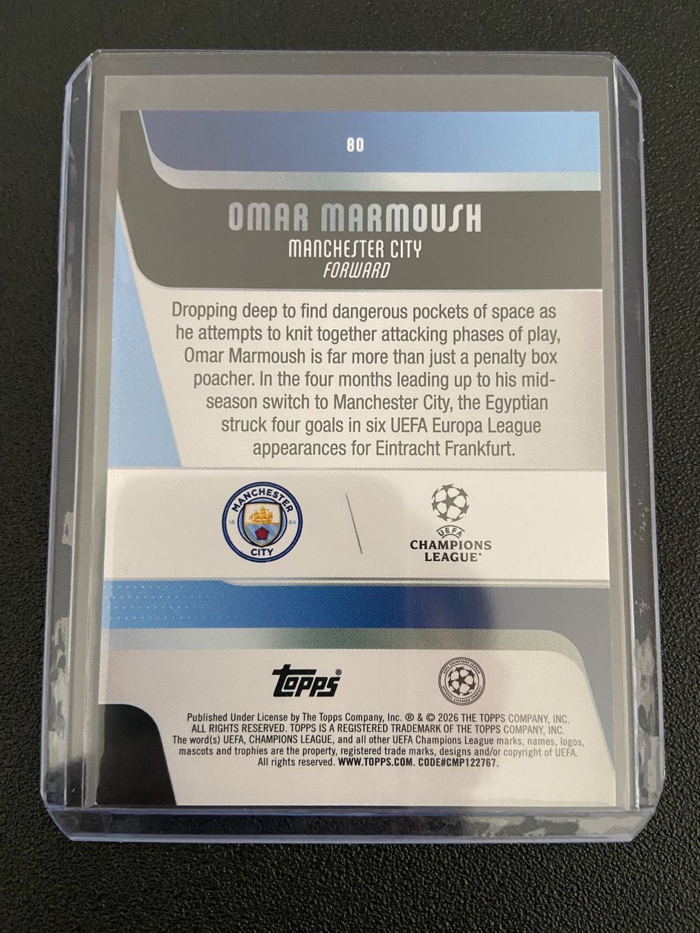 Topps Carte collezionabili: Omar Marmoush 59/75 Topps UCC Flagship 25/26 – Usato da Dagmersellen venduto da dav_b656 1