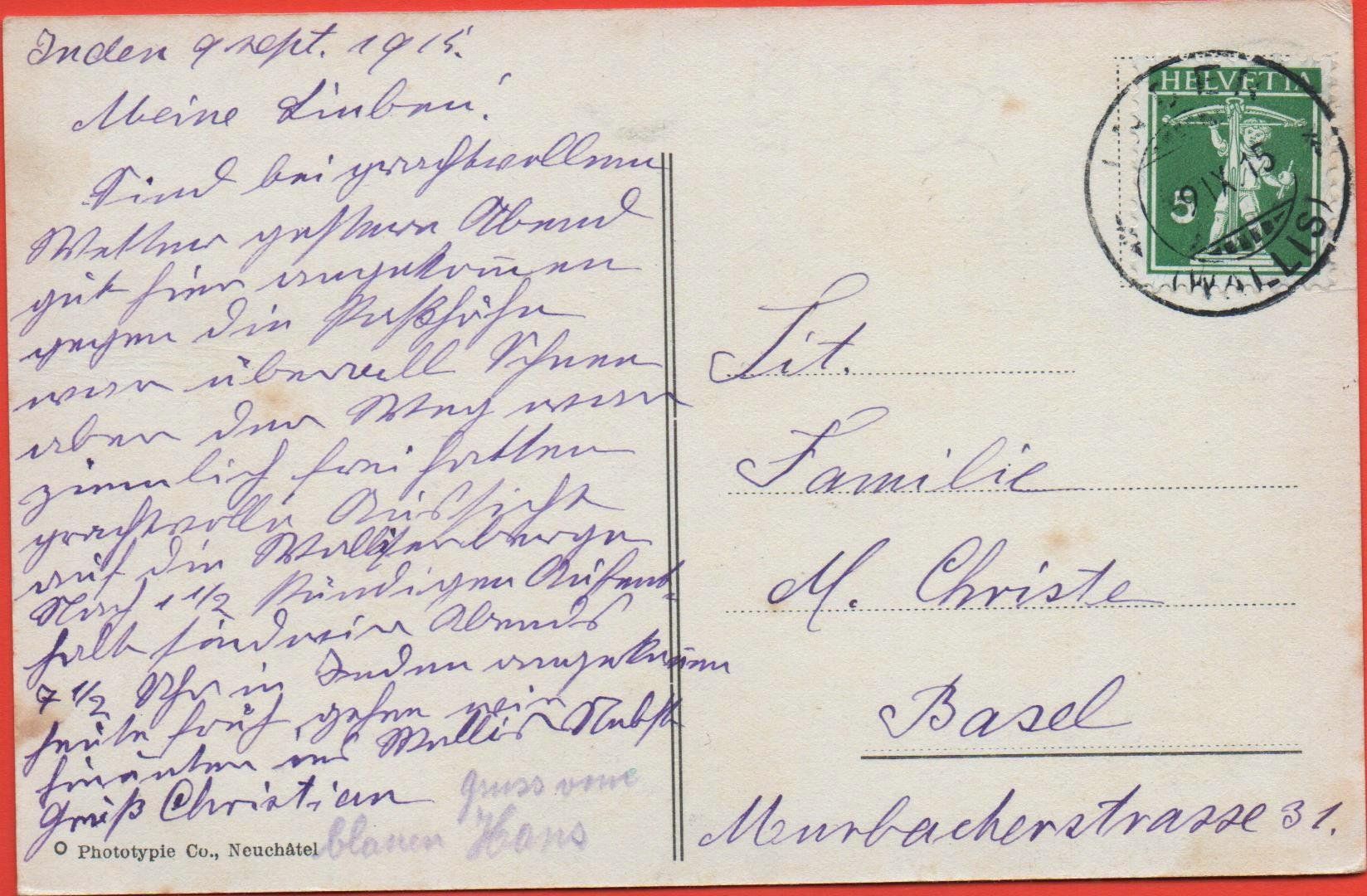 Cartoline postali: LOÈCHE-LES-BAINS et la Gemmi – Usato da Jona venduto da philajona 1