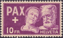 1945, Nr.274 PAX (Altes Paar), ungebraucht, Kat: 100.-