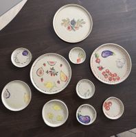 Assiettes en céramique faites et peintes à la main