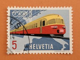 Timbre CH 1962 (19. III.) N° 385 - TEE-Zug