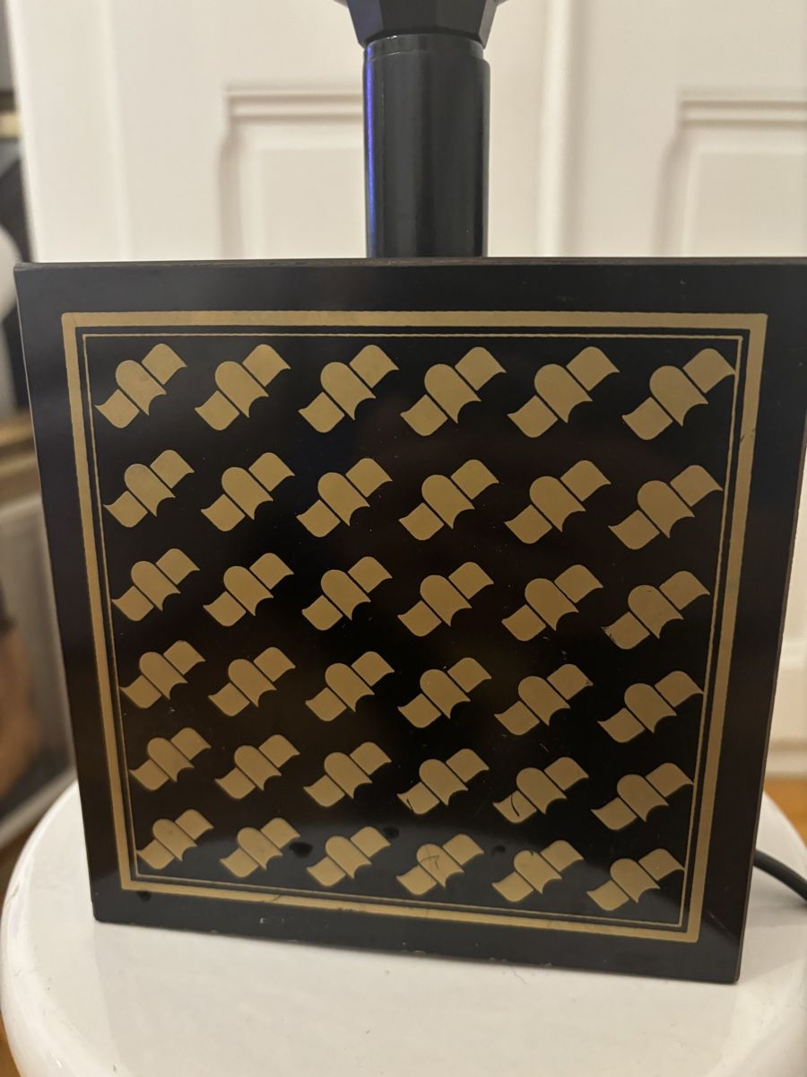 Lampade: Lampe de table vintage noire et dorée – Usato da Genève venduto da ati_tj8f 5