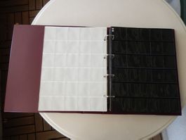 Grosser     Kaffeerahmdeckeli - Ordner        mit  60  Blatt