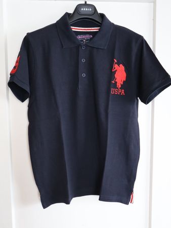 US Polo, Poloshirt, Gr. M, dunkelblau, kaum getragen