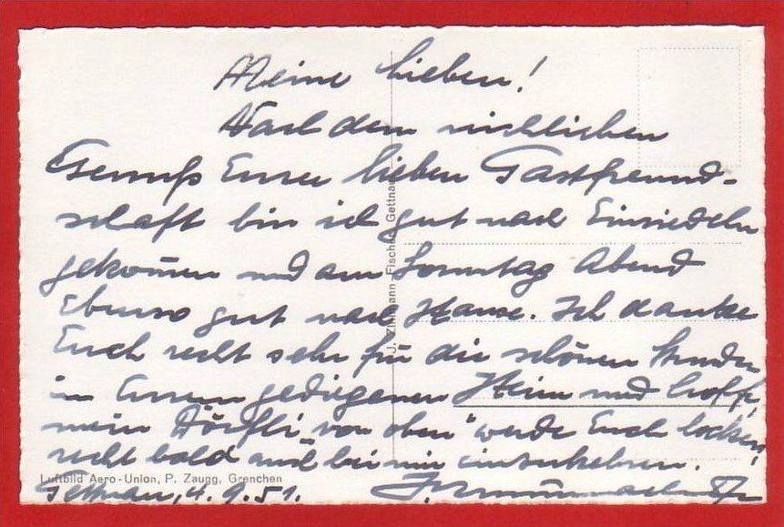 Cartoline postali: GETTNAU, FLIEGERAUFNAHME – Usato da Grüningen venduto da Kartenlaube 1