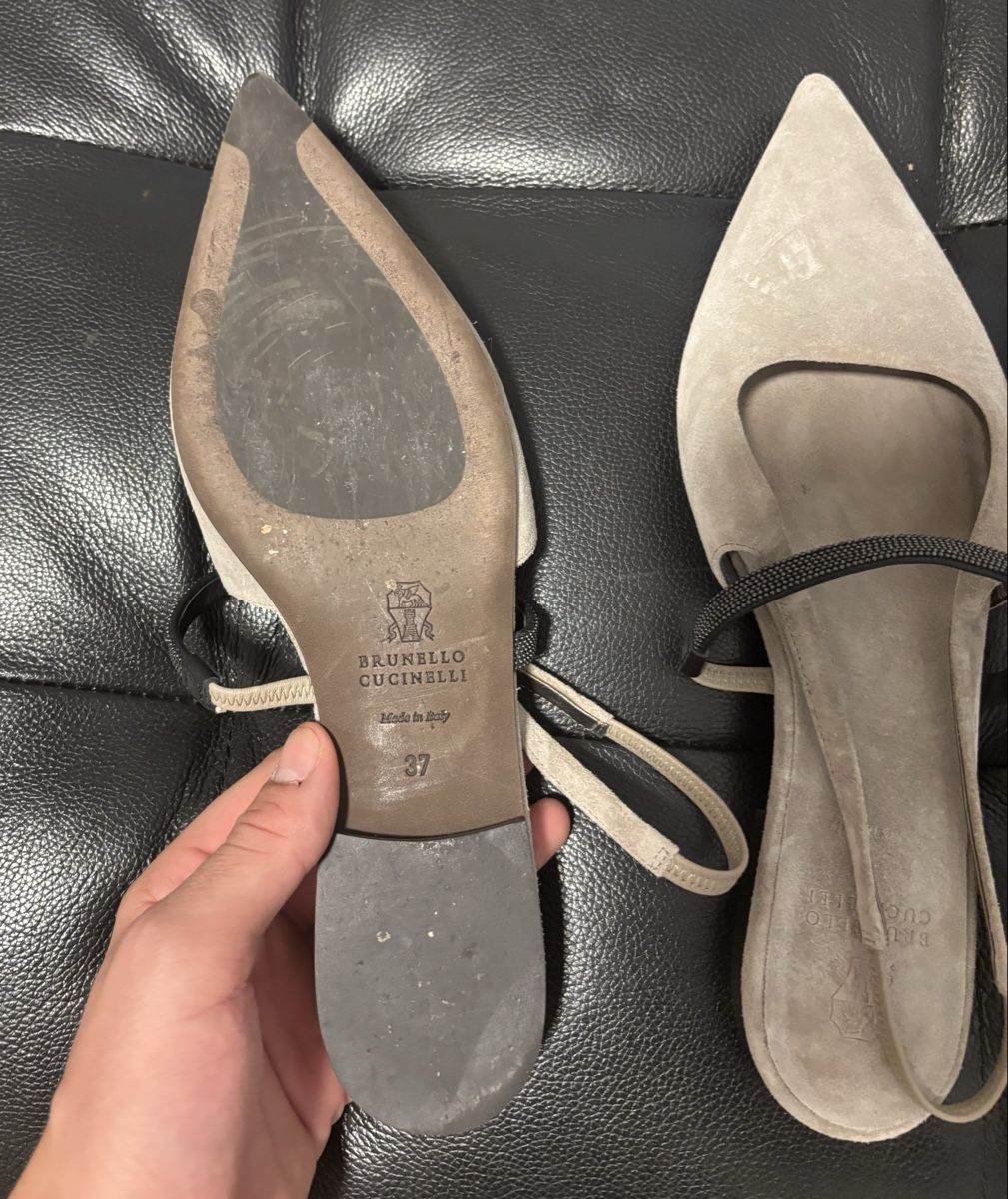 Brunello Cucinelli Scarpe da donna: Brunello Cucinelli Beige Ballerinas – Usato da Chur venduto da Cuteclothes7k 2