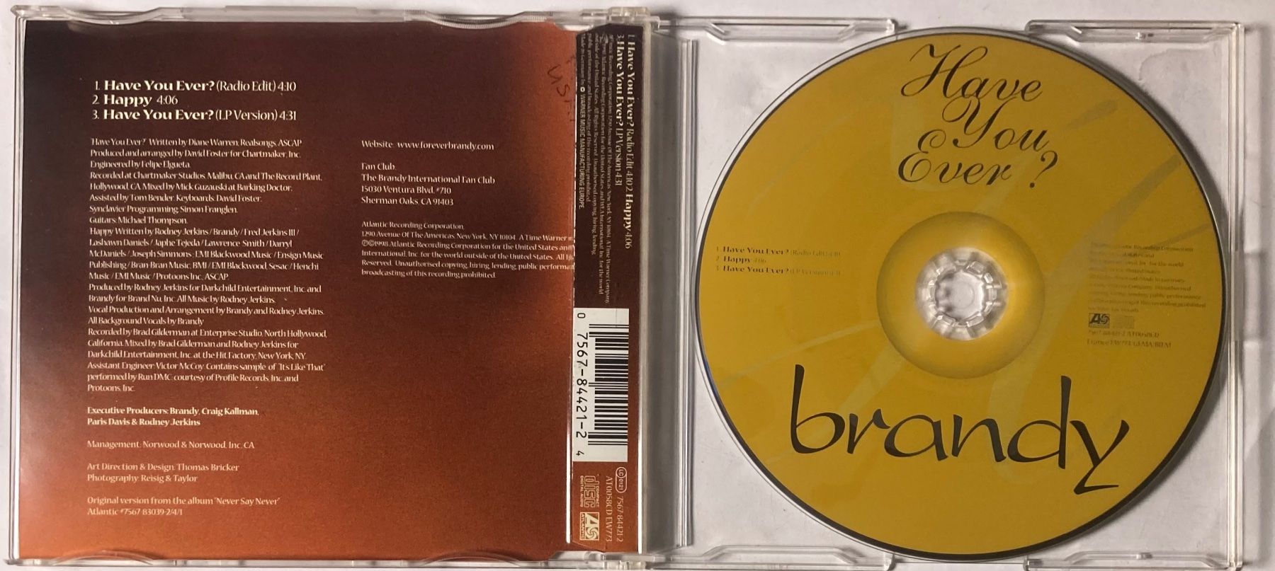 CDs: BRANDY - HAVE YOU EVER? – Gebraucht aus Poliez-Pittet von Newtown-Records 1
